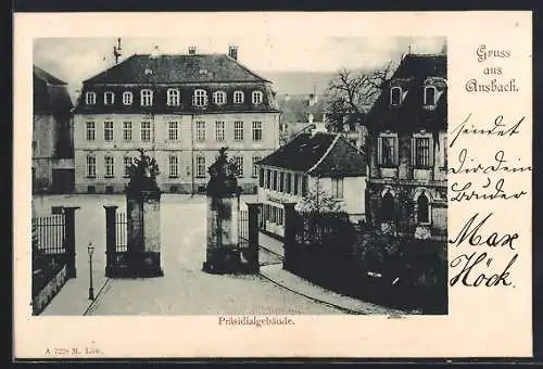 AK Ansbach, Tor am Präsidialgebäude