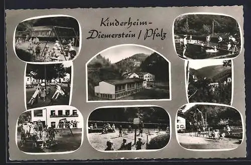 AK Diemerstein /Pfalz, Kinder- u- Säuglingsheim, mit Spielplatz und Swimming Pool