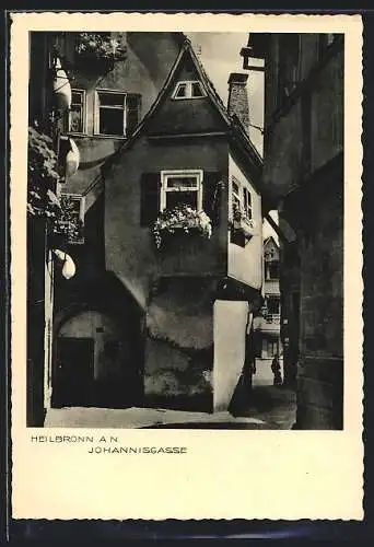 AK Heilbronn a. N., Haus in der Strasse Johannisgasse