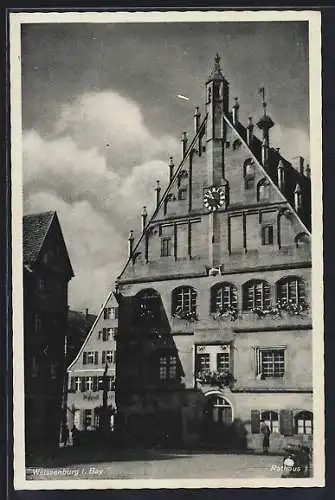 AK Weissenburg i. Bay., Ansicht vom Rathaus