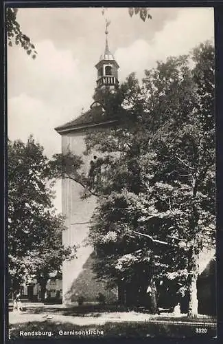 AK Rendsburg, Blick auf die Garnisonkirche