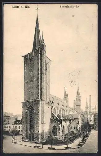 AK Köln a. Rh., Ansicht der Severinskirche