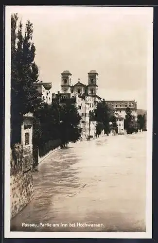 AK Passau, Partie am Inn bei Hochwasser