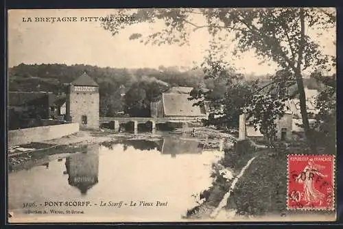 AK Pont-Scorff, Le Scorff, Le Vieux Pont