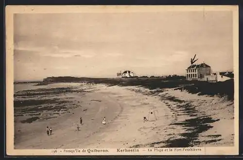 AK Kerhostin, La Plage et le Fort Penthièvre