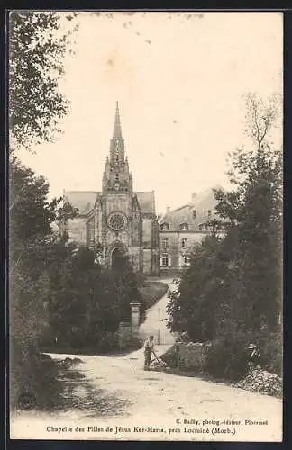 AK Locminé, Chapelle des Filles de Jésus Ker-Maria