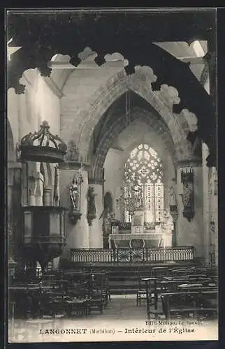 AK Langonnet, Intérieur de l`Église