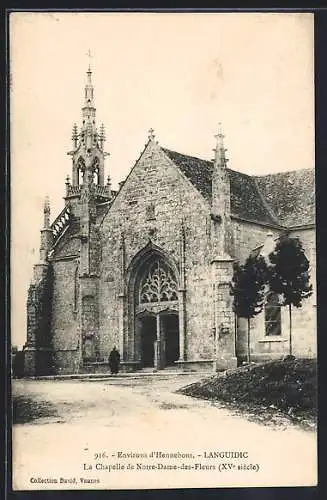 AK Languidic, La Chapelle de Notre-Dame-des-Fleurs, XVe siècle