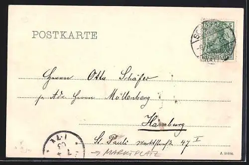 AK Schoenau a. K., Geschäft von Wilhelm Geisler mit Strassenpartie