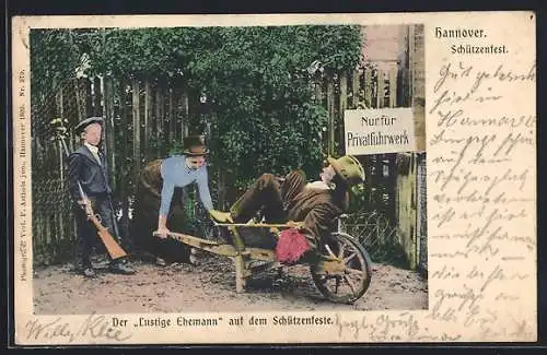 AK Hannover, Der Lustige Ehemann auf dem Schützenfest