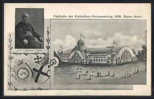 AK Essen / Ruhr, Festhalle der Katholiken-Versammlung 1906