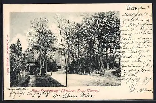 AK Cleve, Weg zum Haus Freudenberg, Bes. Franz Thunert