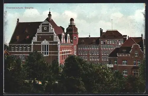 AK Berlin-Steglitz, an der Oberrealschule