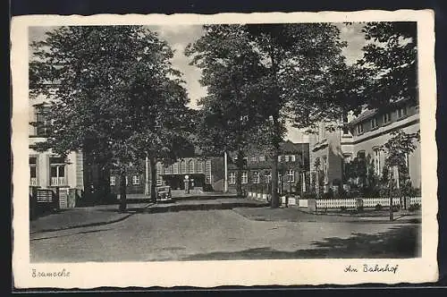 AK Bramsche, Strassenpartie am Bahnhof