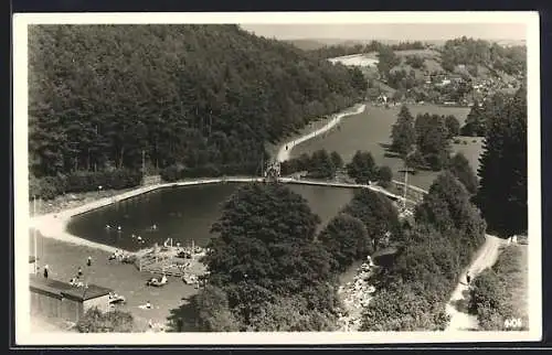 AK Lobenstein / Thür., Freibad im Koselgrund