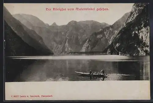 AK Königsee / Berchtesgaden, Seepartie vom Malerwinkel aus