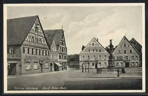 AK Roth / Nürnberg, Blick auf den Platz