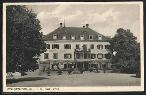 AK Heiligenberg / Baden, Blick zum Hotel Post