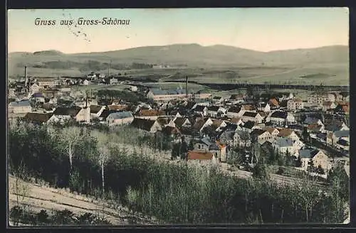 AK Gross-Schönau / Sachsen, Panorama