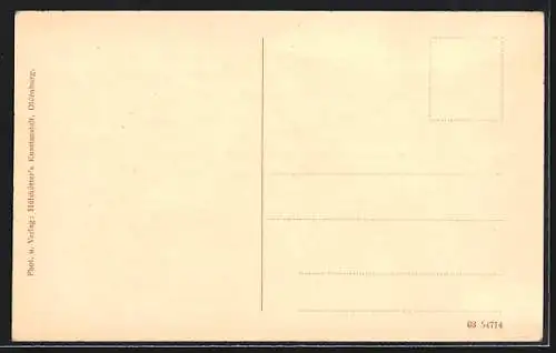 Künstler-AK Oldenburg / O., Langen- und Haarenstrasse im Jahre 1857