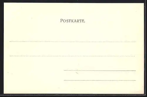 Lithographie Oldenburg / O., Am Bahnhof, Achternstrasse, am Stau, Friedhofslinde, Passepartout mit Glückssymbolen