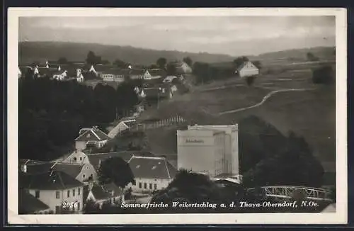 AK Weikertschlag a. d. Thaya-Oberndorf, Teilansicht mit Schandlmühle