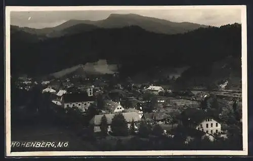 AK Hohenberg /N. Ö., Teilansicht mit Kirche