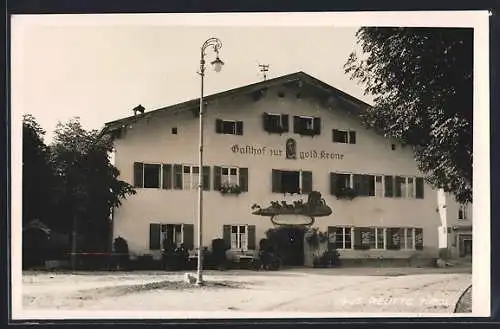 AK Reutte /Tirol, Gasthof zru goldenen Krone