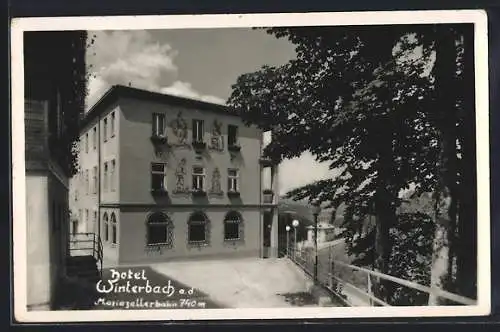 AK Winterbach, Hotel a. d. Mariazellerbahn