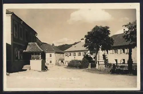 AK Lasberg /O.-Ö., Unteres Mühlviertel, Gasthof Wald und Gasthof Egger