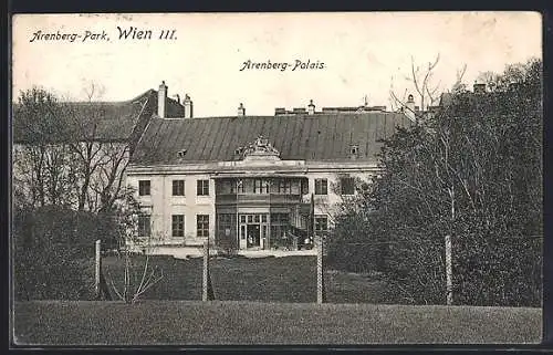 AK Wien, Arenberg-Park und Arenberg-Palais