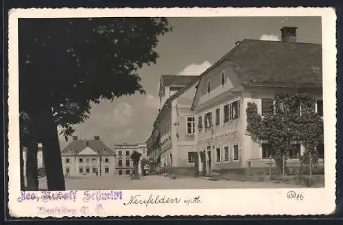 AK Neufelden, Teilansicht mit Handlung und Gasthaus des Josef Laizenhauer