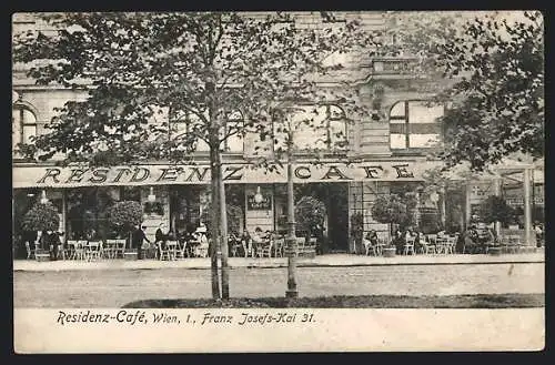 AK Wien, Residenz-Café, Franz Josefs-Kai 31