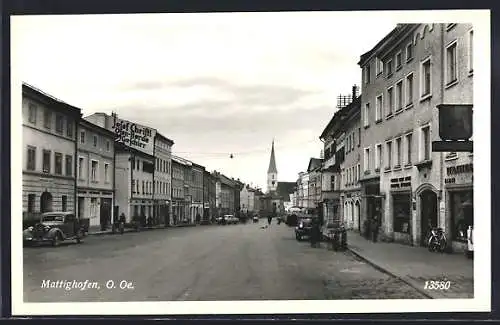 AK Mattighofen, Strassenpartie 1960