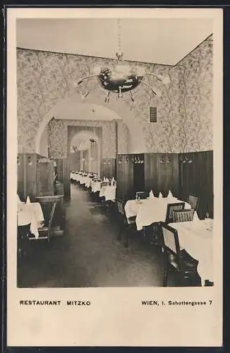 AK Wien, Restaurant Mitzko, Schottengasse 7