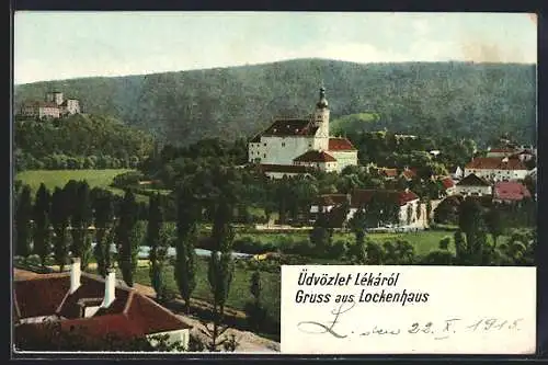 AK Lockenhaus, Gruss aus der Ortschaft, Schloss