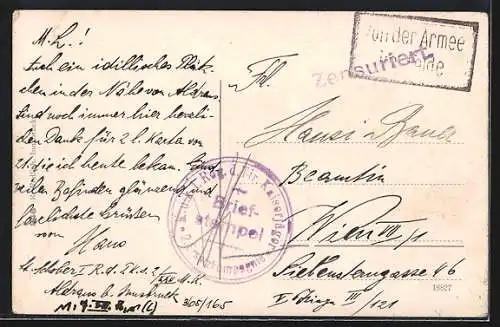 AK Judenstein, Ortspartie an der Kirche