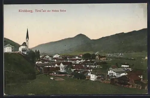 AK Kirchberg /Tirol, Teilansicht mit der Hohen Salve