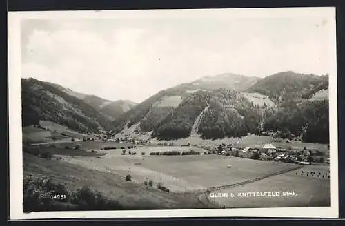 AK Glein b. Knittelfeld, Teilansicht mit Bergen