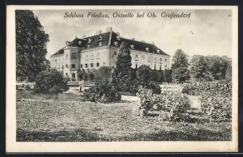 AK Ob. Grafendorf, Schloss Friedau, Ostseite