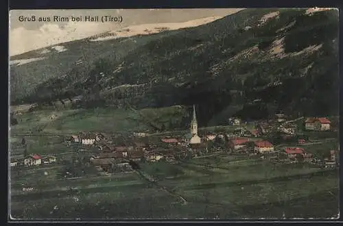 AK Rinn bei Hall, Teilansicht mit Kirche