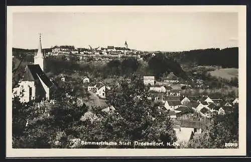 AK Drosendorf /N.-Oe., Teilansicht mit Kirche