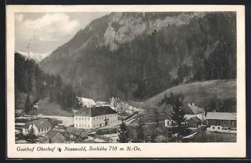 AK Nasswald /N.-Oe., Gasthof Oberhof