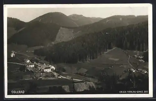 AK Gollrad, Teilansicht mit Bergen