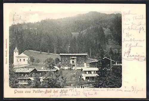 AK Hall, Volder-Bad mit Kapelle