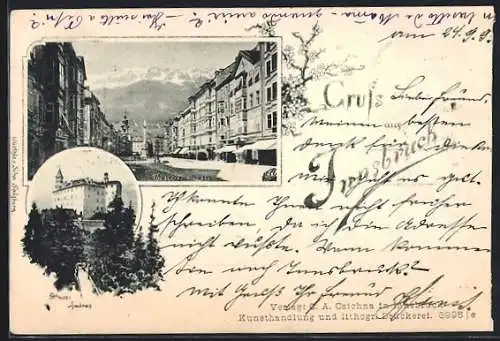 AK Innsbruck, Schloss Ambras, Theresienstrasse