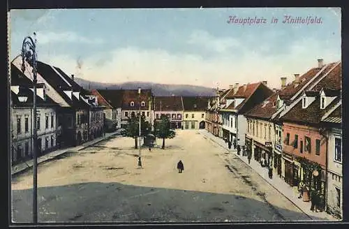 AK Knittelfeld, Hauptplatz mit Geschäft