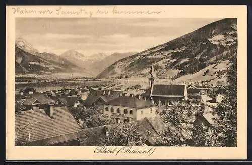 AK Selztal /Steiermark, Teilansicht mit Hotel Krone