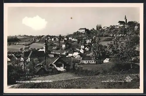 AK Friedberg-Pinggau /Oststmk., Teilansicht mit Kirche