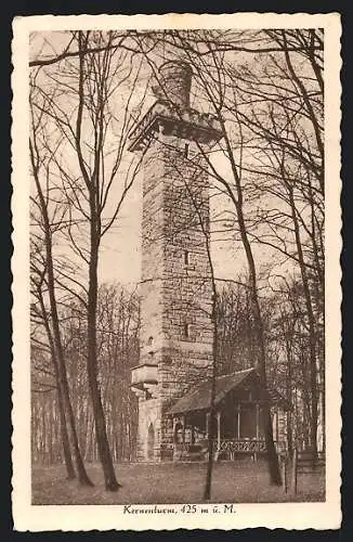 AK Kernen / Fellbach, Der Kernenturm im Herbst